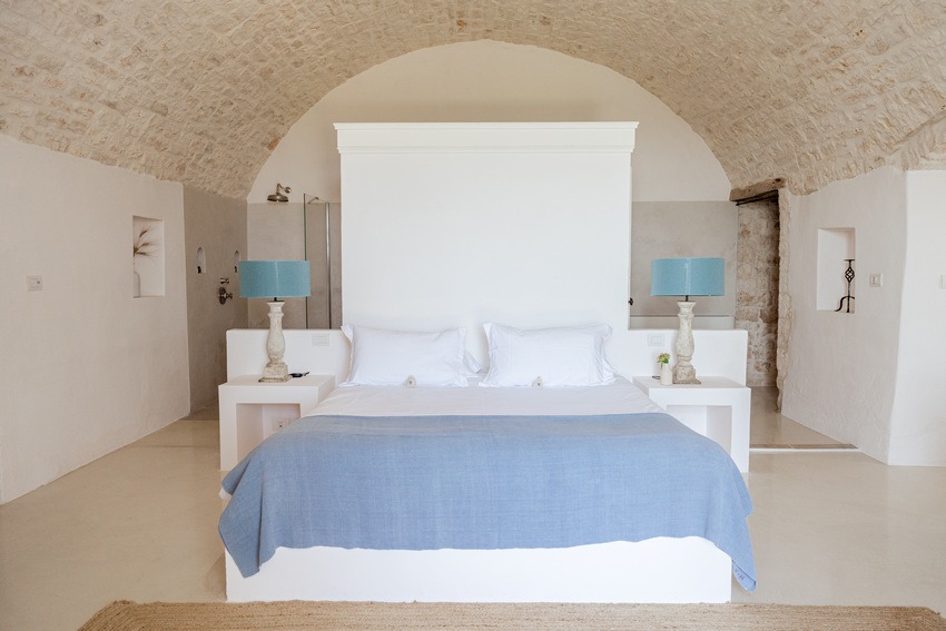 Masseria Petrarolo bedroom with elegant design