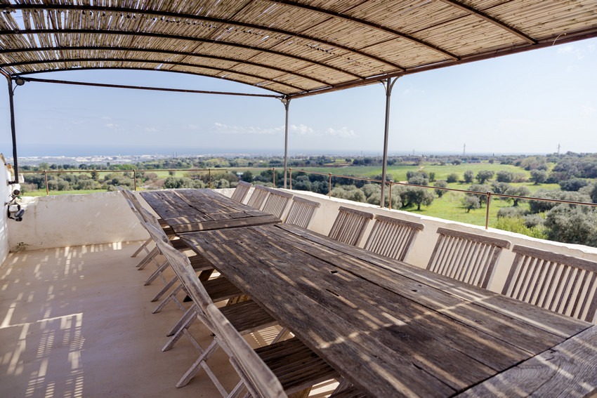 Masseria Petrarolo rooftop with terrace